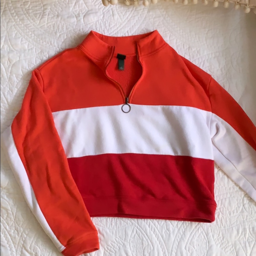 Target striped crop hoodie!